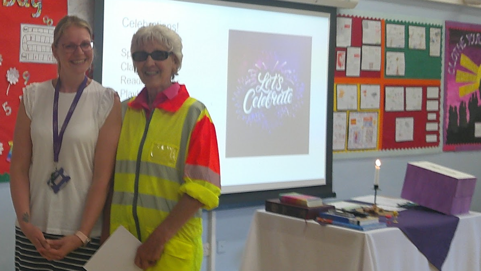 Mrs Henson 30 years service